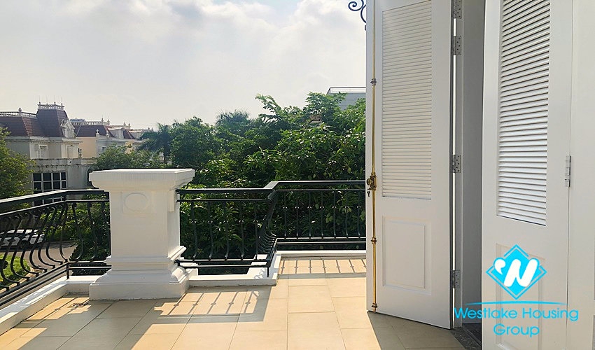 Beautiful new villa with full new equipments for rent in Ciputra, Tay Ho